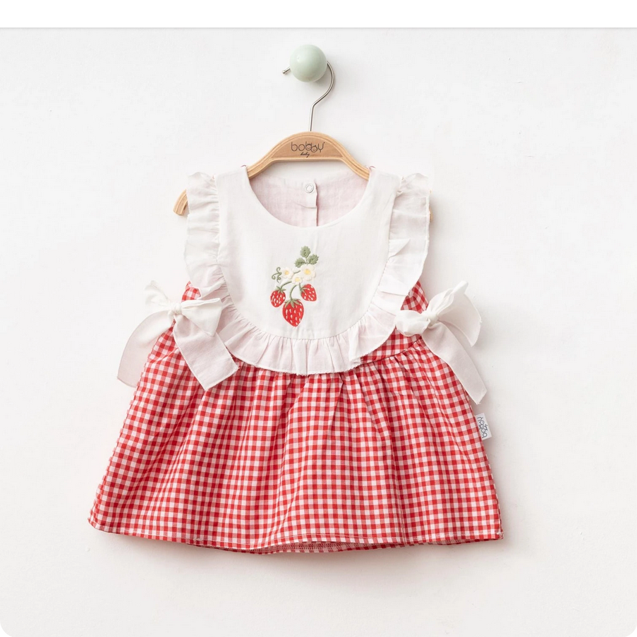 Strawberry Belle Ekoseli Elbise