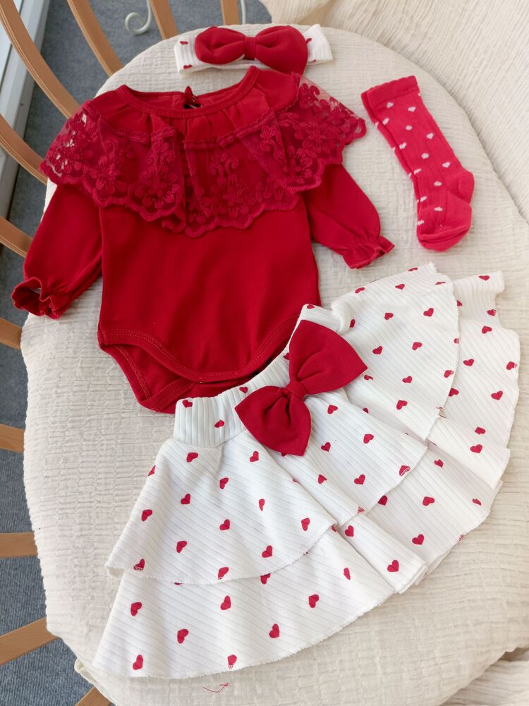 Helena 4'lü Etekli Takım Set