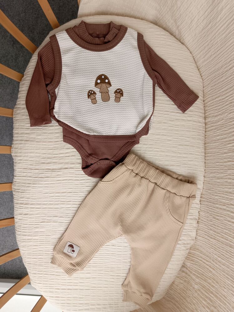 Elvis Mantar Desenli Önlüklü 3lü Set
