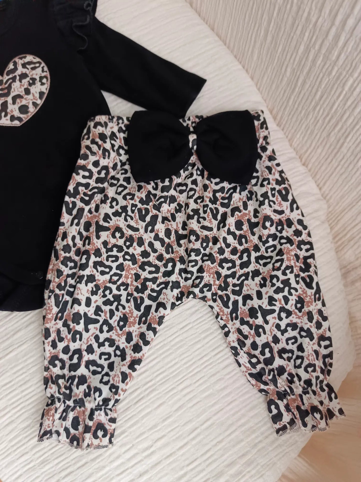 Hope Leoparlı 3lü Siyah Takım