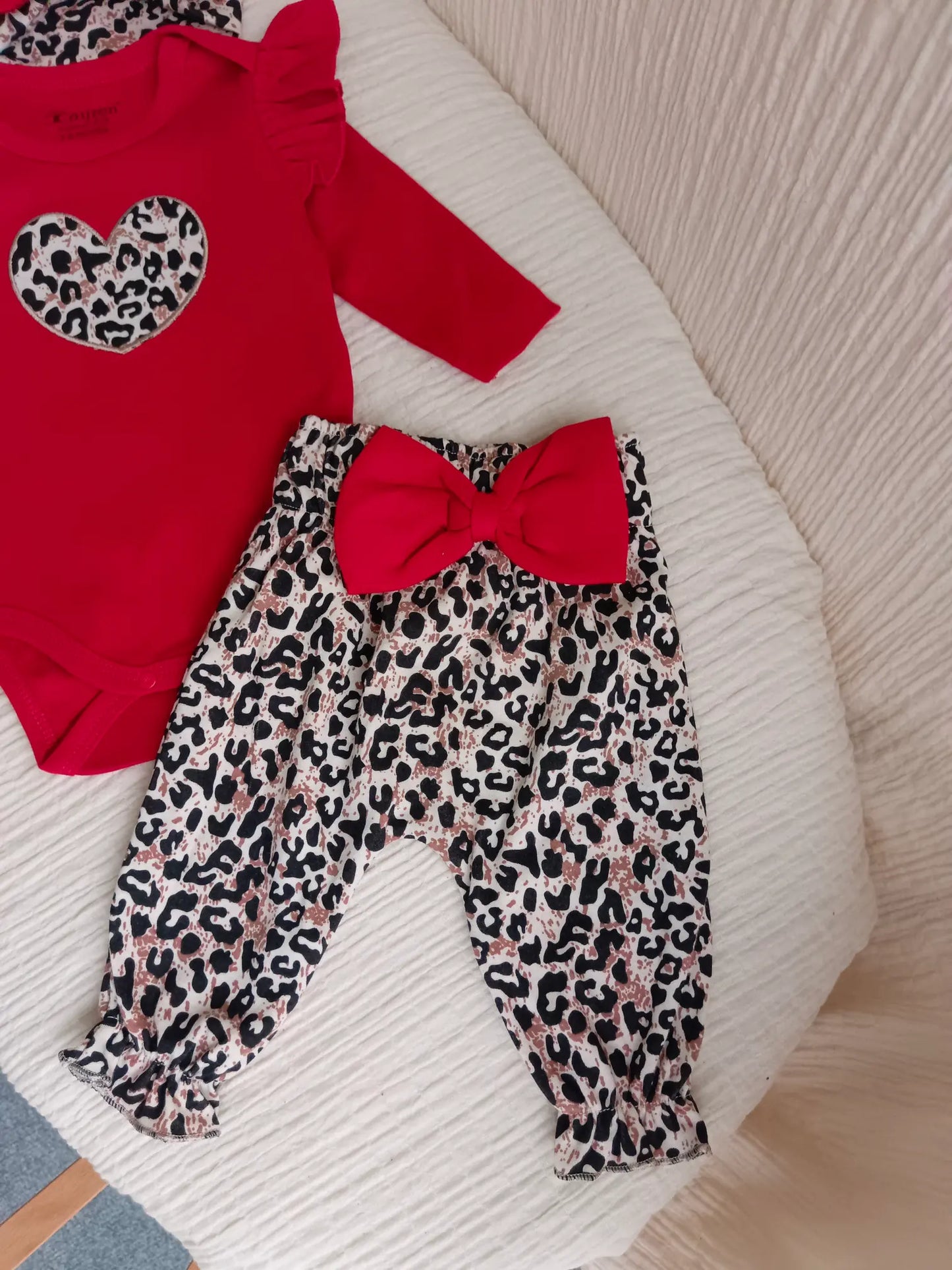 Hope Leoparlı 3lü Kırmızı Takım