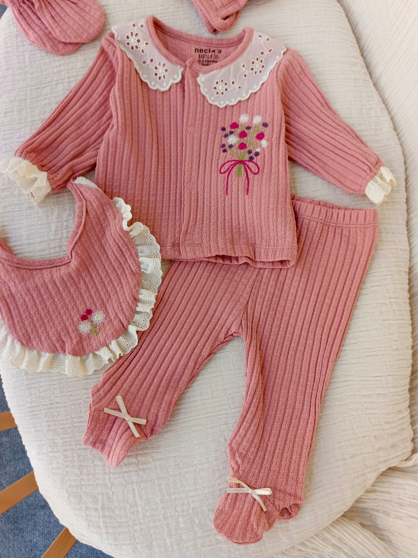 Vera Kız Bebek Yeni Doğan Set Puslu Gül Renk