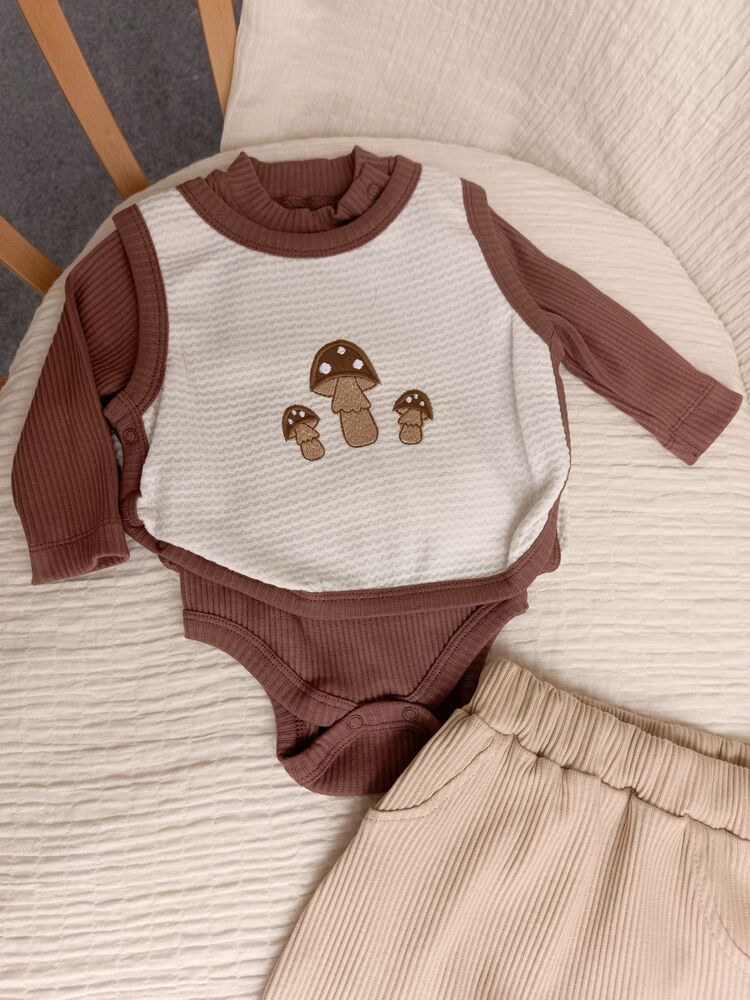 Elvis Mantar Desenli Önlüklü 3lü Set