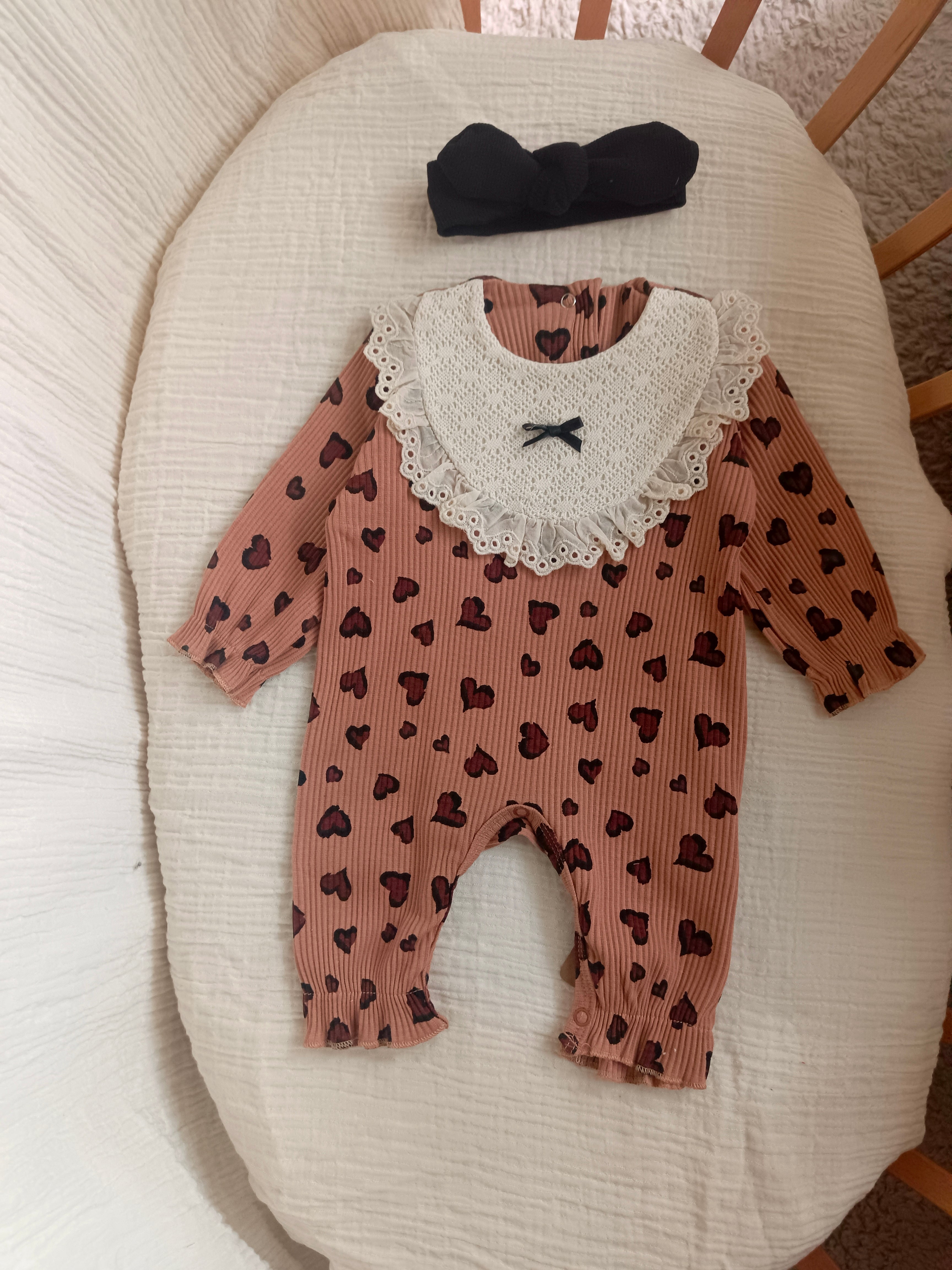 Leopar Kız Bebek Tulum