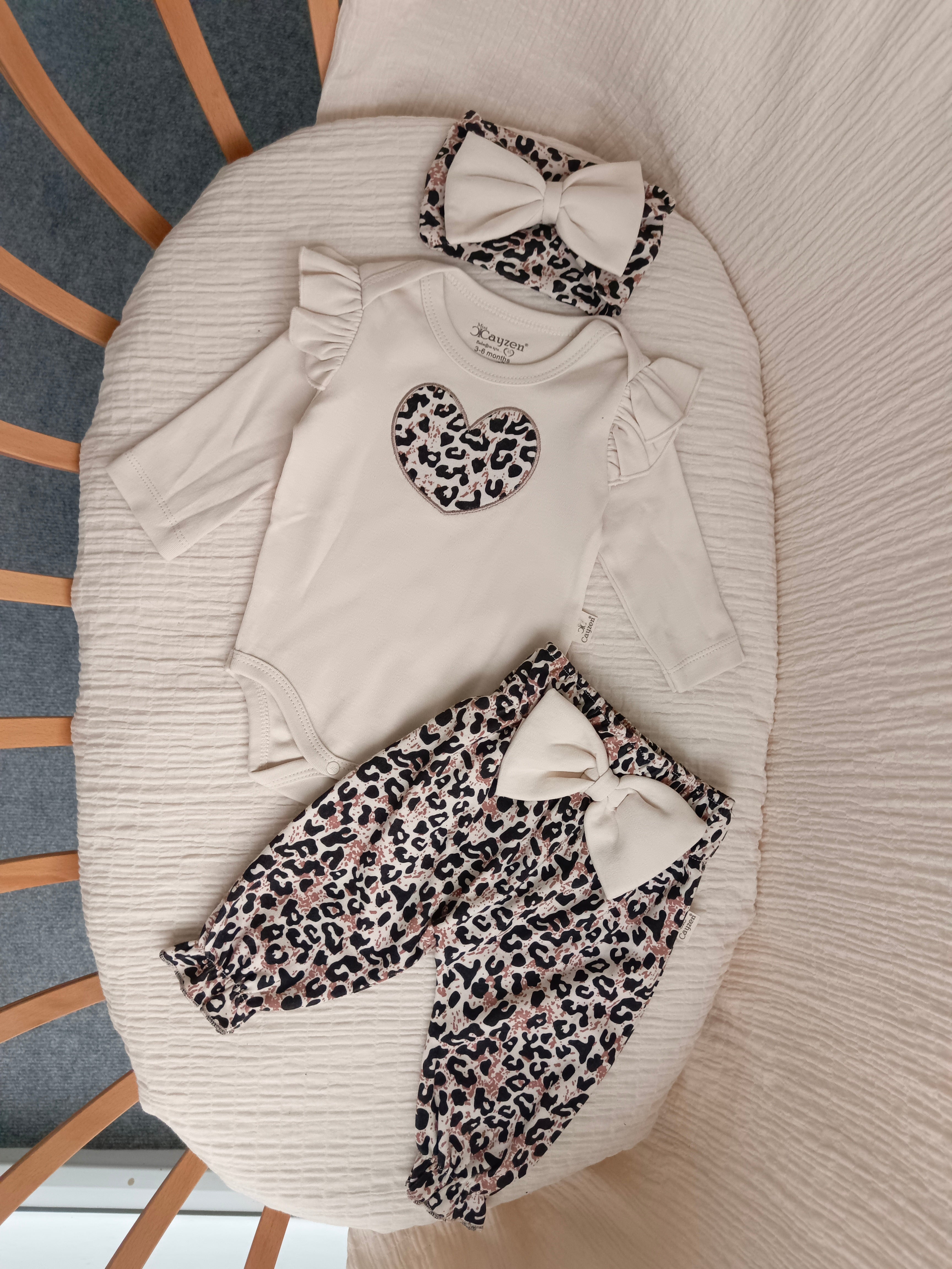 Hope Leoparlı 3'lü Takım Krem