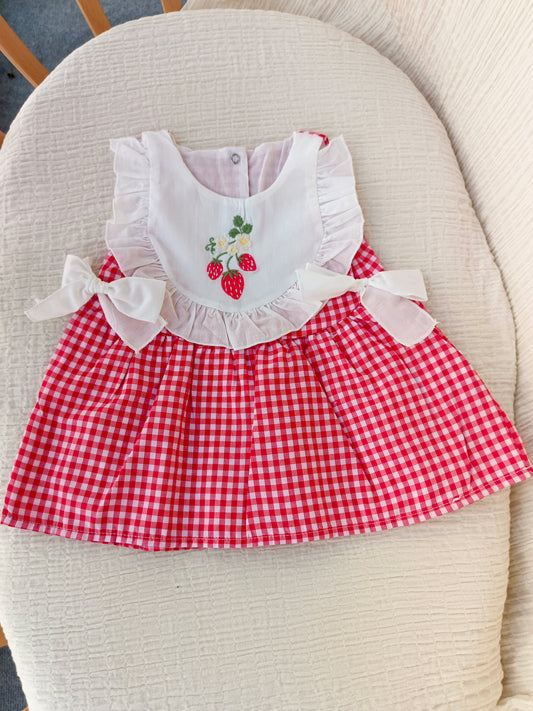 Strawberry Belle Ekoseli Elbise