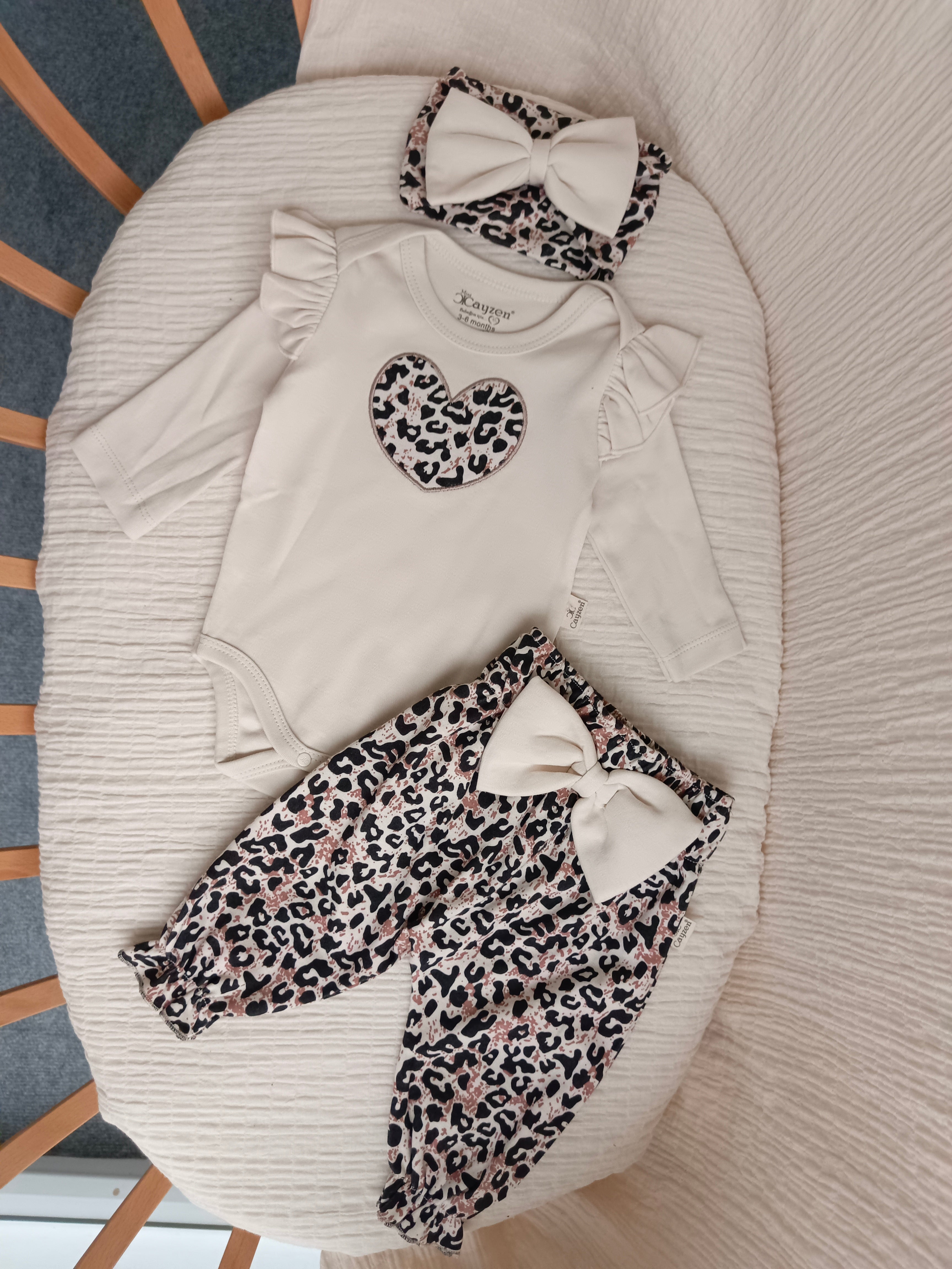 Hope Leoparlı 3'lü Takım Krem