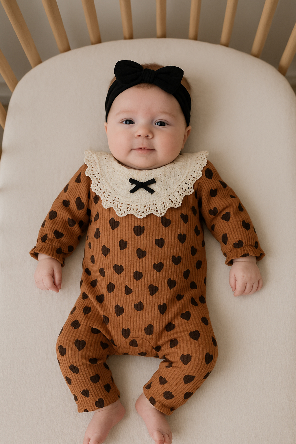 Leopar Kız Bebek Tulum