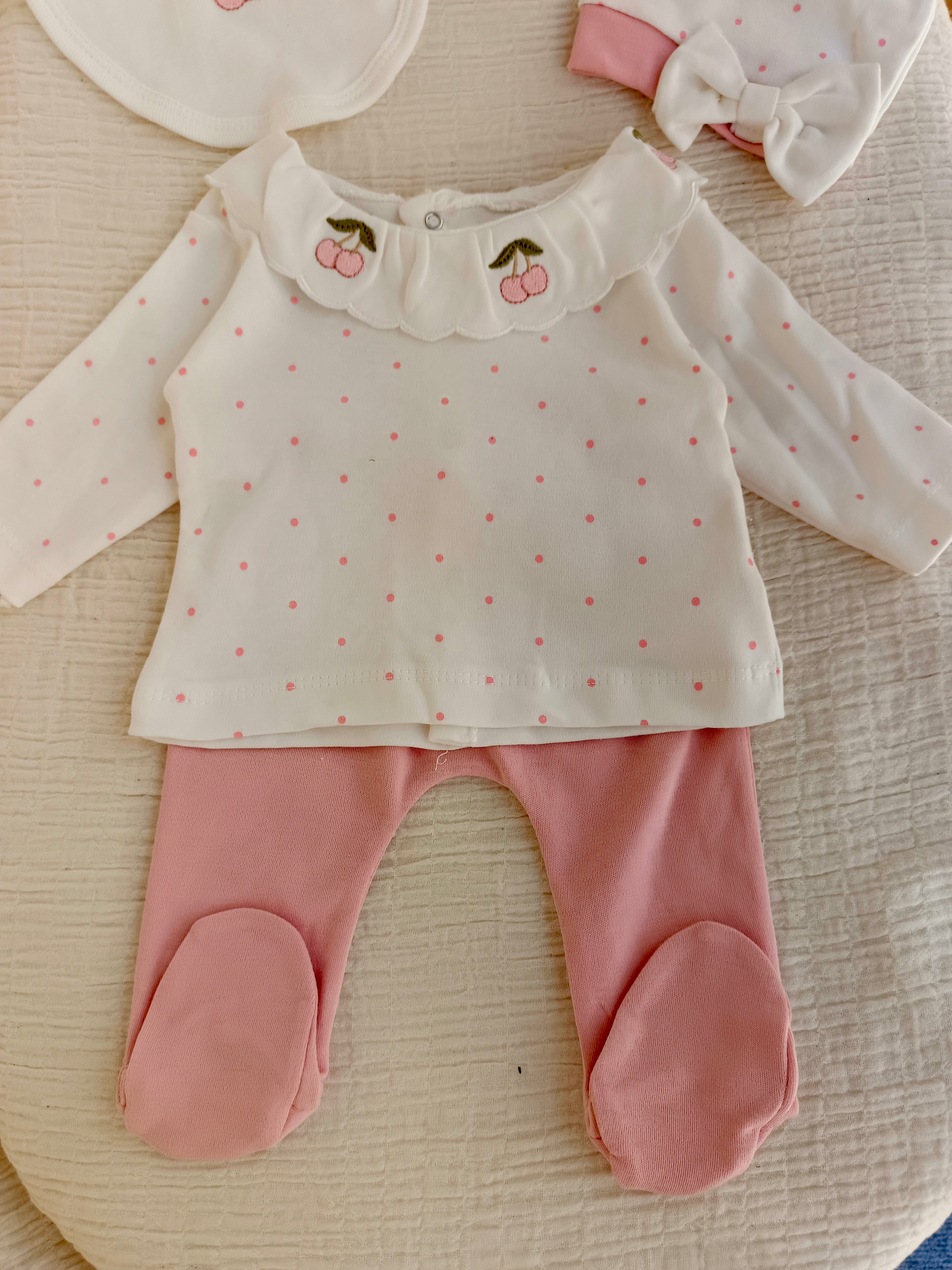 Cherry Pembe Hastane Yenidoğan Set