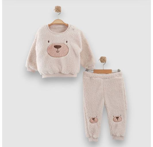 Bear Ayıcık İkili Peluş Takım Ekru