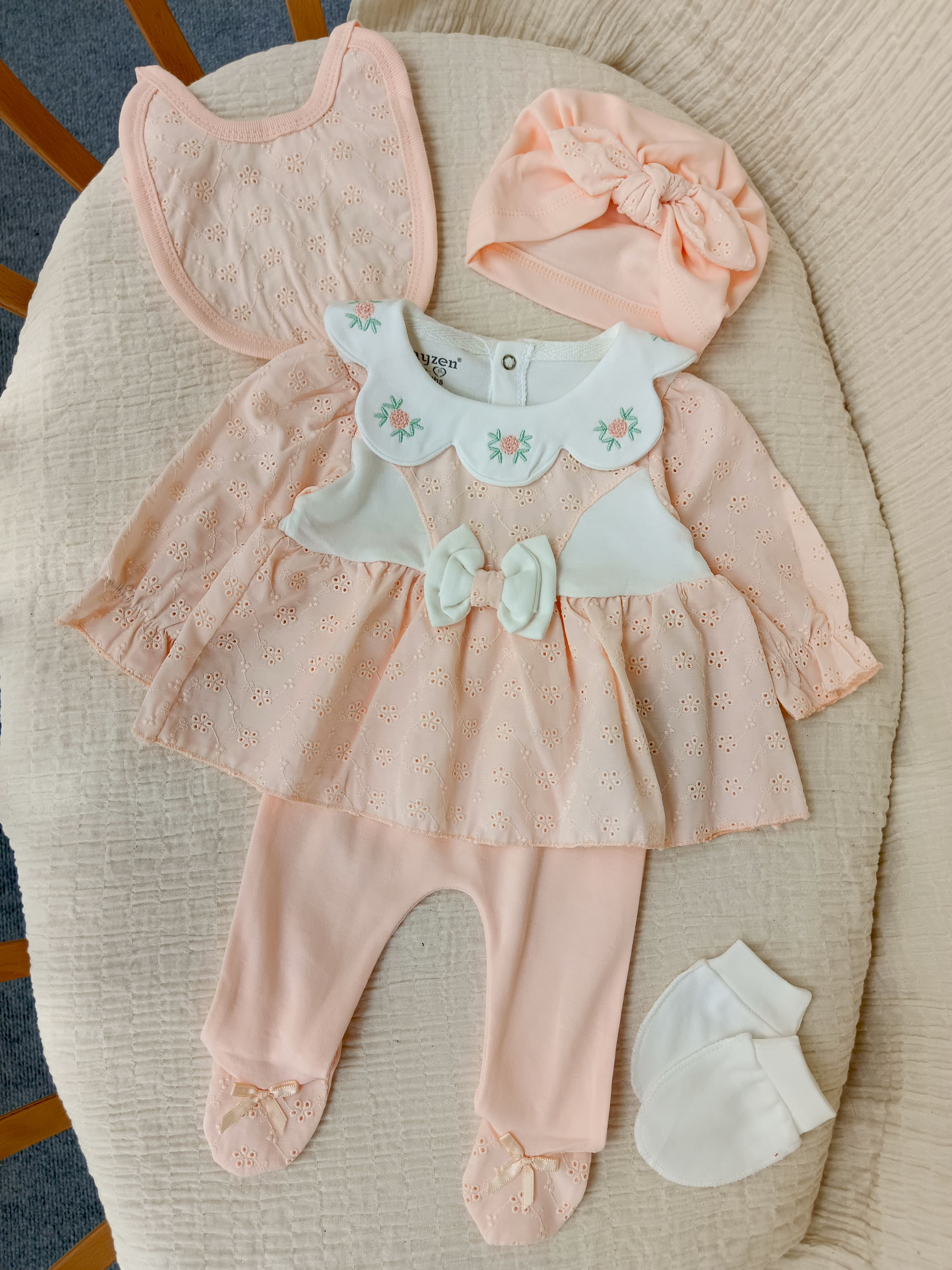 Bloom Çiçekli 5'li Hastane Çıkışı Seti Somon